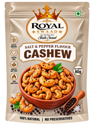 Salt and pepper flavoured cashew
